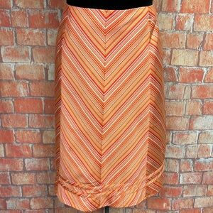 Versailles Plus Size Diagonal‎ Striped Full Skirt